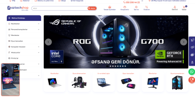 Aztechshop.az - Saytın hazırlanmasında iştirak, Məzmunların hazırlanması, SEO xidməti, Google Ads, SMM dəstəyi
