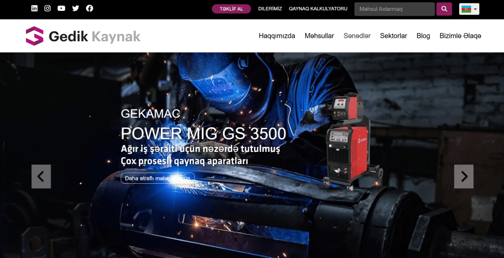 Gedik.com.tr - Saytın mətnlərinin tərcüməsi