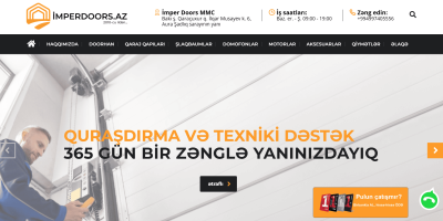 Imperdoors.az - Saytın hazırlanması, Məzmunların hazırlanması, SEO xidməti, Google Ads