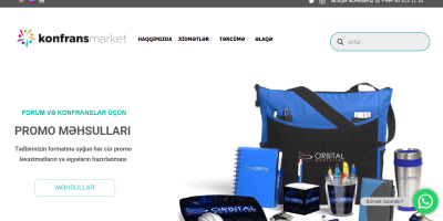 Konfransmarket.az - Saytın hazırlanması, Məzmunların hazırlanması, SEO xidməti, Google Ads
