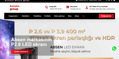 Konsis.az - Saytın hazırlanması, Məzmunların hazırlanması, SEO xidməti, Google Ads, SMM dəstəyi