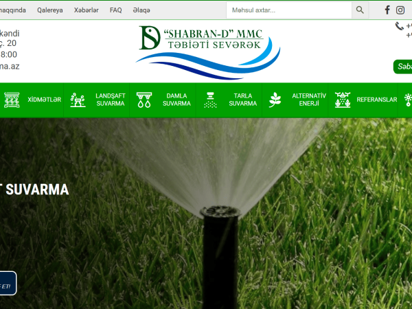 Suvarma.az - Suvarma sistemlərinin satışı və quraşdırılması
