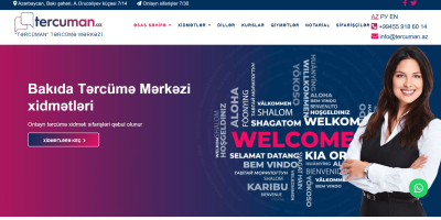 Tercuman.az - Saytın hazırlanması, Məzmunların hazırlanması, Sayt tərcüməsi, SEO xidməti, Google Ads