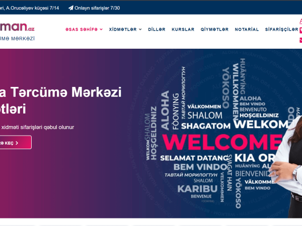 Tercuman.az - Saytın hazırlanması, Məzmunların hazırlanması, Sayt tərcüməsi, SEO xidməti, Google Ads